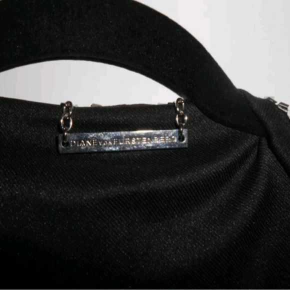 Diane Von Furstenberg Sequin Blazer Black White Gray Jacket Medium Marx Tweed - Picture 9 of 9